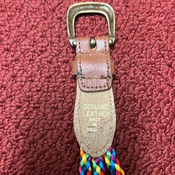❤️ Vintage Donna Katz Rainbow Rope Belt - Picture 5 of 6